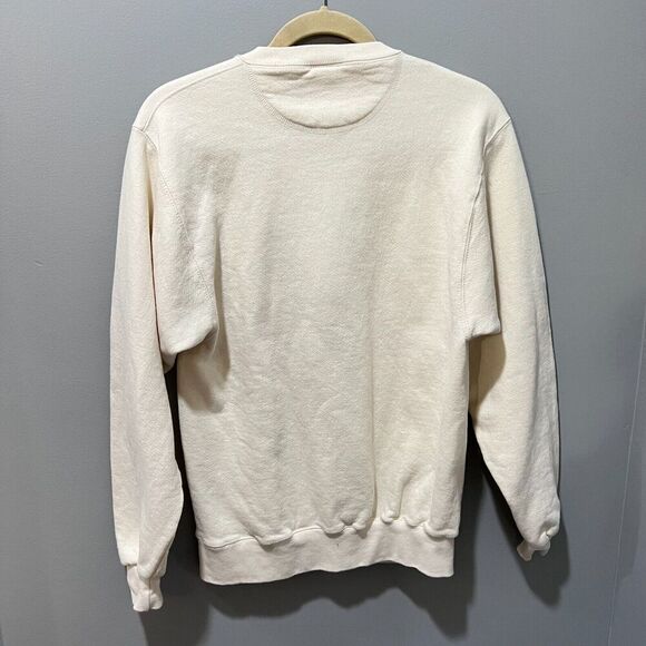 Vtg Oarsman Mens White Destin USA Pullover Sweatshirt Small Long Sleeve Jacket - Picture 3 of 10